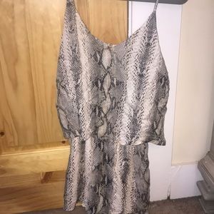 Snakeskin romper